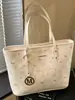 Bolso de mano grande estampado casual, elegante y lindo con temperamento para mujer, bolso de hombro moderno y elegante de alto valor para el trabajo