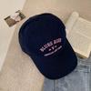 Gorra de béisbol negra estilo americano para mujer, verano 2024, nueva gorra de ala ancha con cabeza grande, pequeña, suave y con lengüeta de pato para hombre.