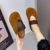 Chinelos Birkenstock Meio-Chinelos Fáceis de Calçar 2026 Outono-Verão Novos Sandálias Slip-On Versáteis Simples Retrô com Sola Grossa