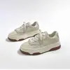 Zapatillas blancas de suela gruesa y punta redonda para mujer, nuevo diseño casual de bloques de color para otoño 2026, hace que los pies parezcan más pequeños, zapatillas deportivas versátiles estilo ins