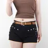 Cinturón sencillo de estilo coreano para otoño e invierno, moderno y minimalista, añade un toque de frescura, cinturón blanco decorativo para mujer para ceñir la cintura