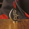 Latão Puro Lua Pequeno Príncipe Céu Estrelado Rosa Cura Vintage Decoração de Mesa Presente para Namorada Artesanato Ornamento de Cobre