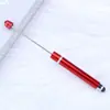 Caneta com Contas para Tela Sensível ao Toque Bobina Única DIY Feita à Mão Caneta Esferográfica Multicolorida Caneta de Assinatura com Contas Educacional para Negócios Atacado em Estoque