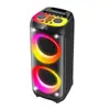Altavoz de Fiesta Portátil Inalámbrico de Audio Subwoofer Alta Potencia 160W Altavoz para Fiestas al Aire Libre y Baile Cuadrado