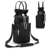 Bolsa para Garrafa de Água Portátil Mais Vendida, Capa Refrigerada Isolada para Garrafa de Água, Bolsa Dobrável com Múltiplos Bolsos para Copo de Água no Ombro ou Transversal