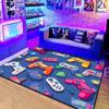 Tapete Console de Jogo 3D Transfronteiriço da Amazon Controlador de Videogame Decoração de Sala de E-sports Tapete de Chão Tapete Legal para Sala de Estar