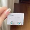 Brincos de Tarraxa Flor de Pérola Vazada Cortada em Zircônia Microincrustada Estilo Francês, Versáteis, de Nicho, Simples, de Alta Qualidade, Modernos e na Moda