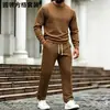 Outono 2026 Amazon Xiyin Tendência da Moda 3D Conjunto Simples Solto de Moletom com Capuz e Calça