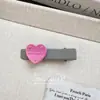 Pinza para el Cabello Dulce Coreana de Corazón Colorido Pinza de Pato para Flequillo Linda Pinza de Pato con Forma de Corazón Accesorio para el Cabello para Mujeres