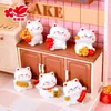 Nueva Figura de Gato de la Fortuna Estilo Chino para Micro-Paisajismo, Escritorio, Montaje en Coche, Bricolaje, Sala de Estar, Adorno de Resina de Prosperidad, Venta al por Mayor