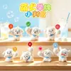 Superventas Gris La Maravillosa Búsqueda de Gris Caja Ciega Flocada Figura de Perro de Moda Decoración de Oficina Regalo Lindo y Creativo