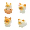 Paisaje en Miniatura Creativo Lindo Gatito Siamés Muñeco Decoración DIY Accesorios para Colgar Mini Coche Adornos de Escritorio