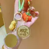 Chaveiro de Ouro Puro 999 para o Festival do Meio Outono, Pingente de Ouro com Símbolos de Boa Sorte, Corrente Criativa para Celular Atacado