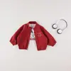 Chaqueta Reversible Infantil Atuendo de Otoño para Niños y Niñas, Nuevo Conjunto de Moda para Bebés, Conjunto de Tres Piezas Moderno para Primavera y Otoño para Bebés y Niños Pequeños