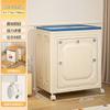 Caja de Almacenamiento Gran Capacidad Extra Grande Plegable Caja de Almacenamiento para Juguetes Ropa con Tapa Gabinete de Almacenamiento de Plástico Caja de Almacenamiento Gabinete