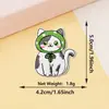 Parches lindos de gato bordados de fábrica, parches de tela autoadhesivos de dibujos animados de mascotas adorables para decoración de ropa y equipaje