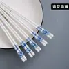 Palillos de cerámica nórdicos, 10 pares, estilo chino, alto valor estético, adecuados para uso doméstico, hotel y regalos promocionales, palillos de cerámica de color sobreesmalte al por mayor