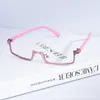 Gafas de cosplay 2D de media montura Lolita cyberpunk decorativas Japanese anime armazones de gafas al por mayor