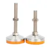 Copa de pie industrial de alta resistencia m20 anclaje antivibración fijo soporte ajustable de goma pie antideslizante naranja m16 * 150