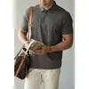 [Upf50] Camiseta Polo de Manga Corta con Media Cremallera 7A Antibacteriana Protección Solar para Hombre Verano 2026 Fresca para Deportes al Aire Libre