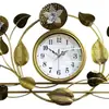 Nuevo Reloj Decorativo de Hoja de Ginkgo Estilo Chino Reloj de Pared Reloj de Pared para Fondo de Restaurante Colgante de Pared Reloj de Pared Creativo de Lujo Ligero de Gama Alta