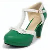 18 Novas Sandálias de Salto Alto de Comércio Exterior Transfronteiriço, Sandálias Color Block de Tamanho Grande, Sapatos Femininos para Todas as Estações, Modelo de Comércio Exterior, Estoque do Fabricante