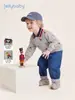 Sudadera para niños jellybaby otoño camisa polo infantil color block ropa para niños pequeños estampada conjunto de otoño para bebé de 5 años