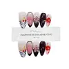 Daiyueda Unhas Vestíveis Puras Feitas à Mão Nova Coleção Outono e Inverno B382 Patch de Manicure Olho de Gato Elegante Esculpido Pintado à Mão Puro