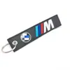 Chaveiro de desempenho BM cordão de celular modificado pingente de carro de metal pulseira de tecido com pingente bordado