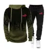 Conjunto de sudadera 3D Nuevo para Hombre Joven Estudiante de Preparatoria Otoño Conjunto Deportivo Casual de Moda para Hombre
