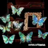 Paquete de Pegatinas para Mascotas Infeelme Serie Mariposa Contractual Concha Oro Claro Lámina de Oro Materiales para Diario de Mariposas 20 Hojas