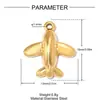Avião Transfronteiriço Coração Trevo de Quatro Folhas DIY Pingente de Aço Inoxidável Pulseira de Morango Feminina Colar Joia de Aço Titânio Pingente