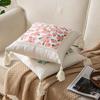 Almofada Pequena Estilo Pastoral Fresco Ins Decoração de Ambiente Almofada para Sofá da Sala Quarto de Casa Cama Almofada com Borla