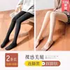 Leggings Gruesos Forrados de Polar para Mujer, Adecuados para Primavera y Otoño, Pantalones de Algodón para Personas Petite y de Tallas Grandes, Efecto Pierna Desnuda, Mallas con Pie, Pantalones Térmicos