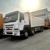 Exportação de Fábrica de Caminhões Basculantes Usados com Tração Dianteira e Tração Traseira, Cabine com Volante à Direita, Furgão de Carga e Veículo para Engenharia de Túneis