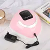 Lámpara de uñas inteligente de alta potencia 57UV/LED nueva fuente de luz dual lámpara de fototerapia para uñas de mano sin oscurecimiento lámpara de uñas