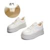 Zapatillas Blancas de Cuero Genuino con Suela de Espuma para Mujer 2026 Primavera Zapatos Casuales de Suela Gruesa Zapatos Individuales para Mujer 2026 Principios de Primavera Zapatos Individuales en Stock Transfronterizo