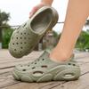 Zapatos EVA de Verano de Talla Grande Zapatos de Hombre para Exterior Antideslizantes Jardín Casual Playa Zapatos para Vadear Baotou Sandalias Transpirables