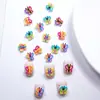 Decorações de Arte de Unha Desenho de Borboleta Pequena Colorida, Acessórios de Unha de Animal 3D Fofos, Peças de Decoração de Resina