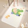 Tapete Antiderrapante para Banheiro com Estampa de Desenho Animado, Material de PVC Ecológico, Ventosas Fortes, Tapete com Ventosa Antiderrapante para Banheira Infantil