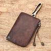 Marent Couro Genuíno Porta-Moedas Portátil Retrô Camada Superior Couro de Vaca Porta-Chaves Couro de Vaca Macio Moda Casual Mini Porta-Cartões