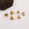 Accesorios para Joyería DIY Cobre Fundido 8*8mm Forma de Torre Flor Perla Espaciador Perlas Budistas Estilo Antiguo Accesorios para el Cabello Materiales para Pasadores Estilo Étnico