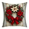 Nova Fronha de Almofada Guirlanda Sino do Papai Noel de Pelúcia Curta para Festas Decoração de Natal Capa de Almofada de Sofá Atacado