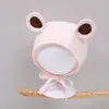 Gorros de Punto Finos y Transpirables para Bebés de Primavera y Verano, Lindos y Versátiles Gorros Cálidos con Orejas de Oso para Niños y Niñas