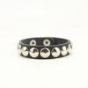 Pulseira Punk Quente Transfronteiriça terno Joias de Mão Masculinas PU Hip-hop Europeu e Americano Retrô Tecido DIY Pulseira de Couro