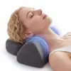 Almohada cervical transfronteriza para protección del cuello, especializada para dormir, masajea la columna vertebral, sin tracción, con función de calefacción, almohada cilíndrica de soporte para el cuello restauradora