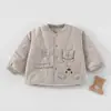 Ropa para bebé para otoño e invierno, abrigo de algodón grueso y cálido para niños, conjunto Clase A, ropa de abrigo de invierno para niños, prenda superior individual