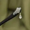 Pasador de Madera Nuevo Estilo Chino Pasador de Pelo Estilo Antiguo Pasador de Pelo para Mujer Alta Calidad Sentido de Suzuki Orquídea Estilo Nacional Combinación Falda de Cara de Caballo Pelo Pasador de Pelo
