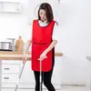 Delantal de Cocina Impermeable y a Prueba de Aceite Talla Plus para Mujeres, Resistente a las Manchas, Ropa de Trabajo Corta y Ligera con Estampado de Logo