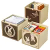 Caja de almacenamiento de dibujos animados retro, estilo cajón, para organizar ropa de temporada y artículos varios en casa, gran capacidad, plegable y lavable
